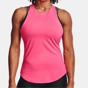 Under Armour 2 in 1 Tank Top Neon Pink XL